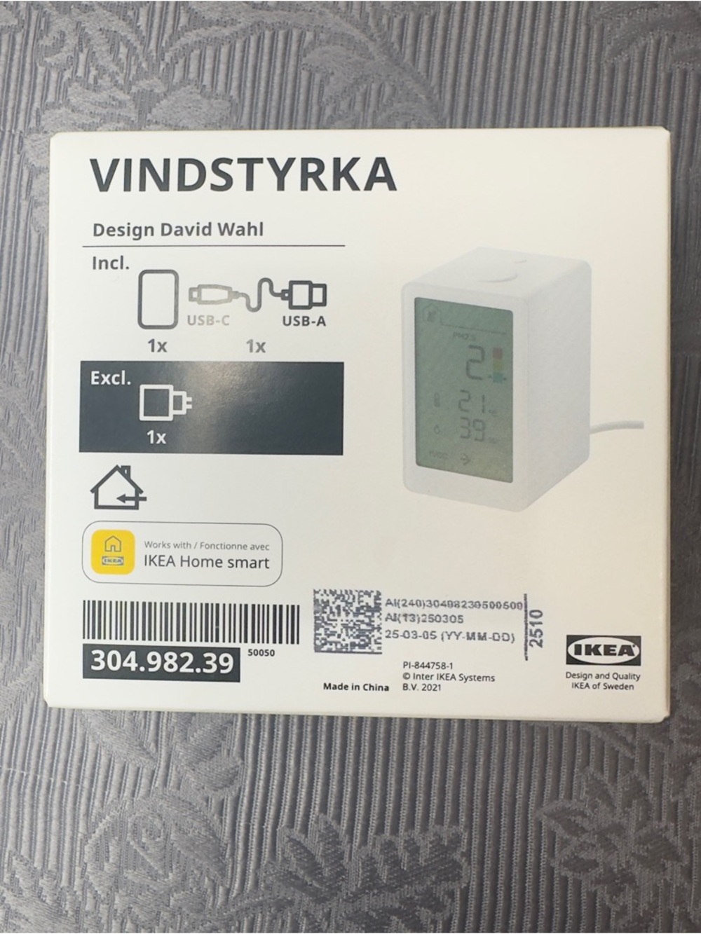 IKEA VINDRIKTNING Smart Air Quality Sensor 304.982.39 New